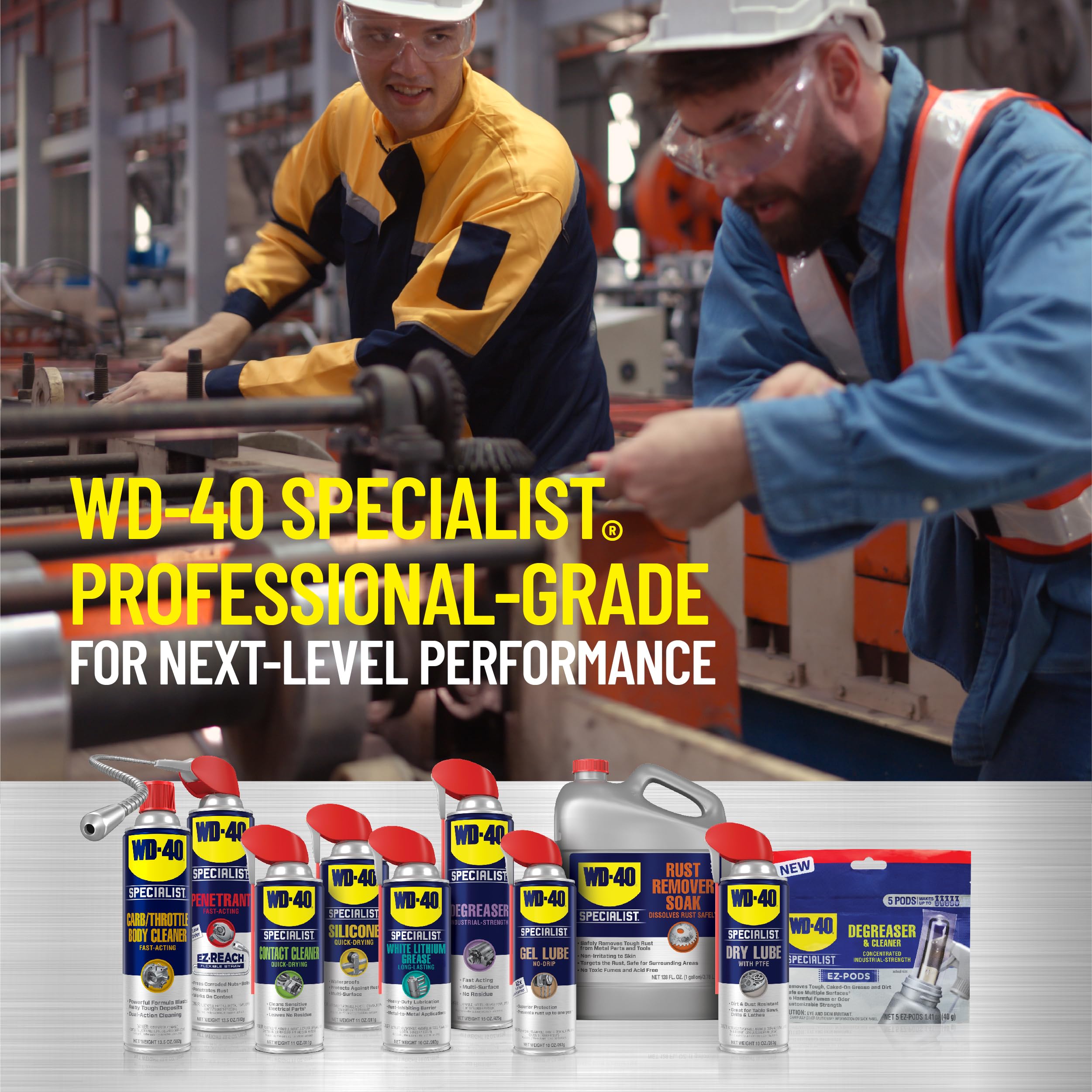 WD-40 Specialist roller chain on sprocket in use showing smooth operation.