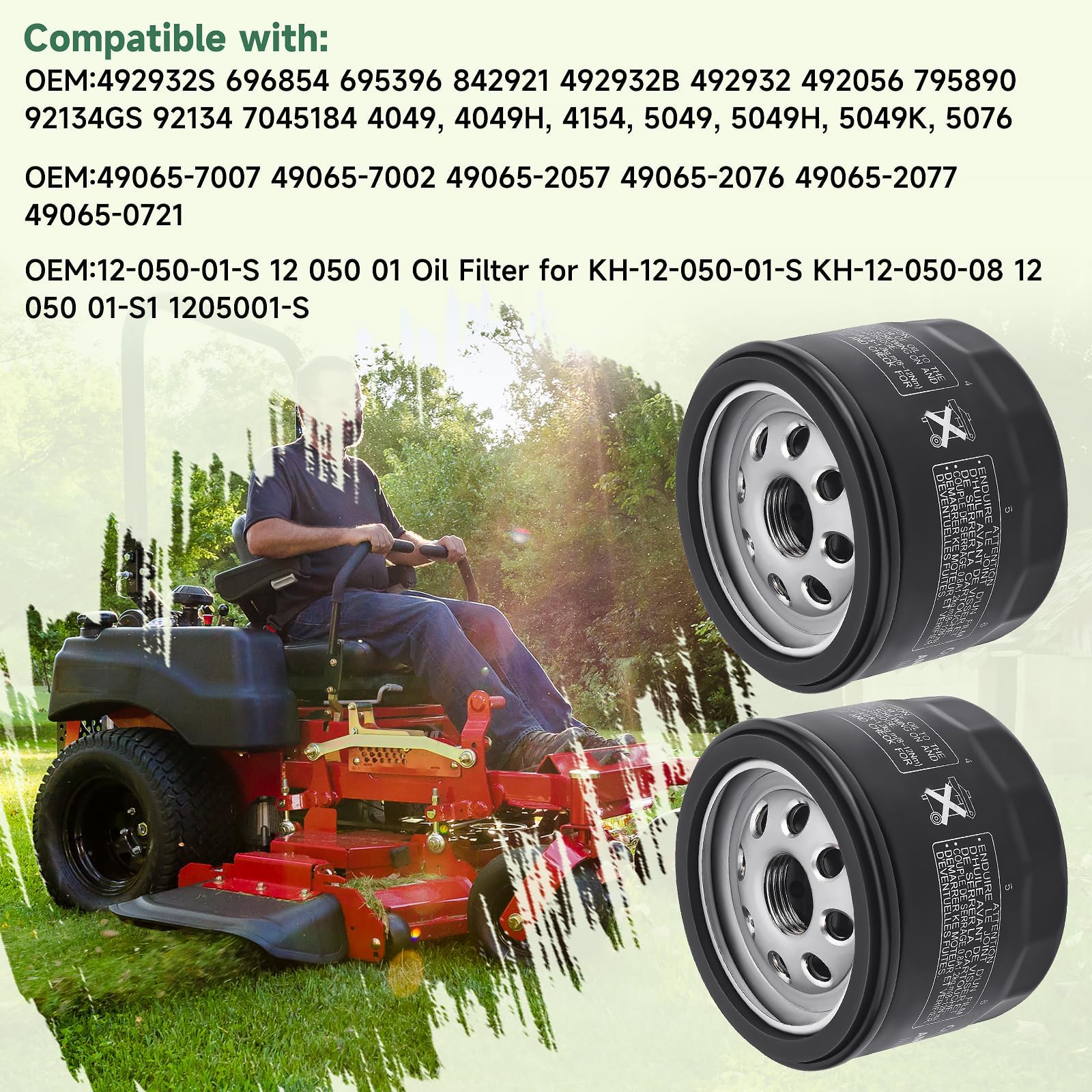 WDKTBM oil filter part numbers listed for easy cross-reference and replacement.