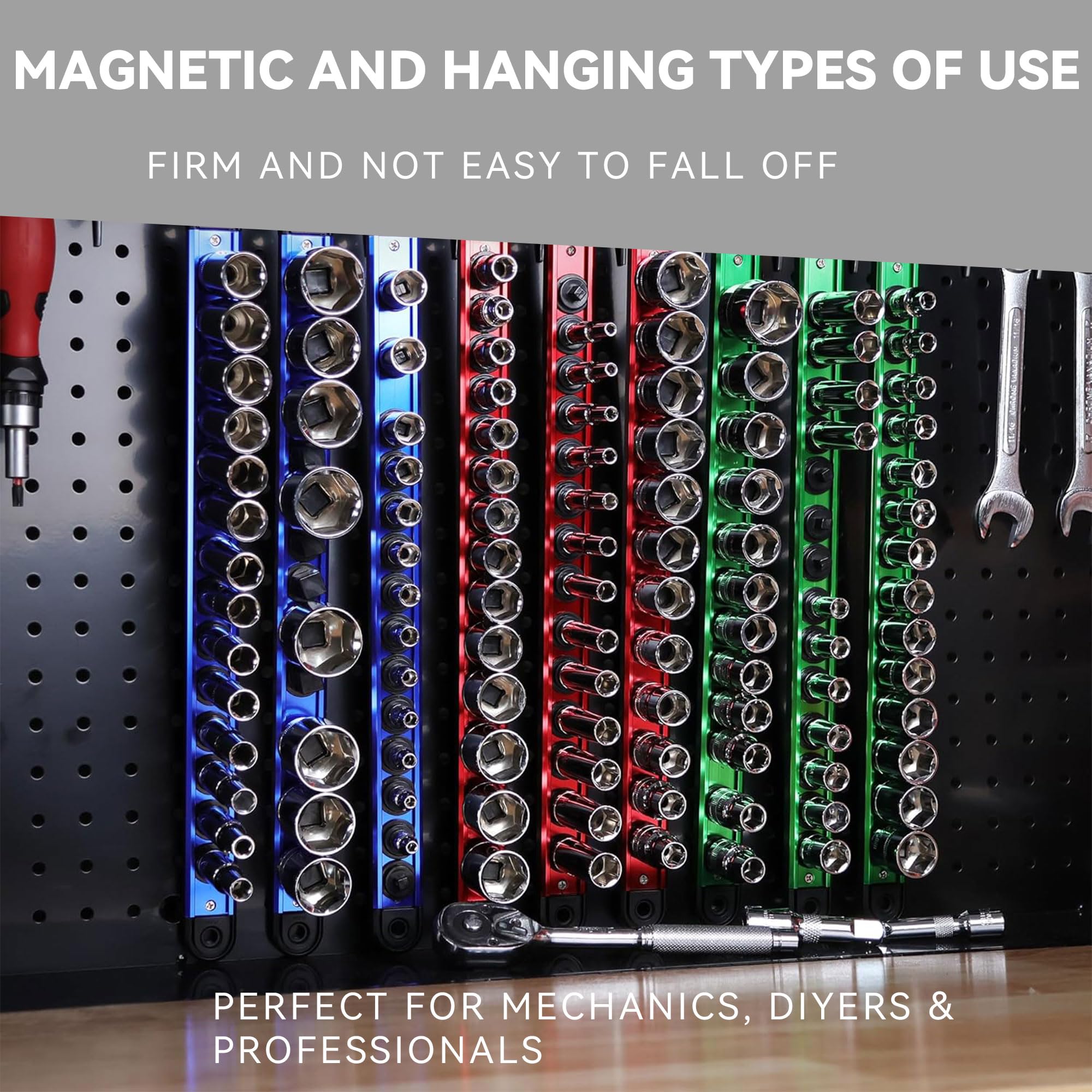 WEAREN color options in red blue and green help quickly identify tools