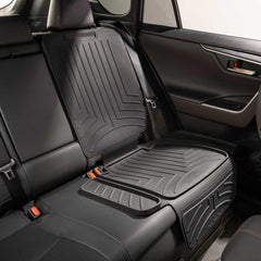 WeatherTech anti-skid top surface prevents seat movement during bumps and turns.