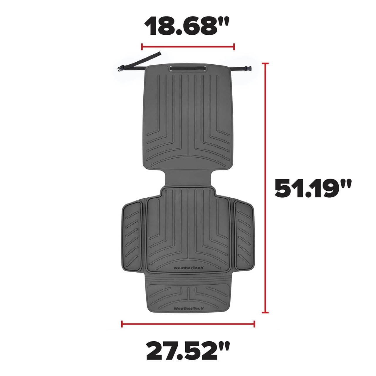 WeatherTech durable high-density TPE material resists depressions and reshapes after loads.