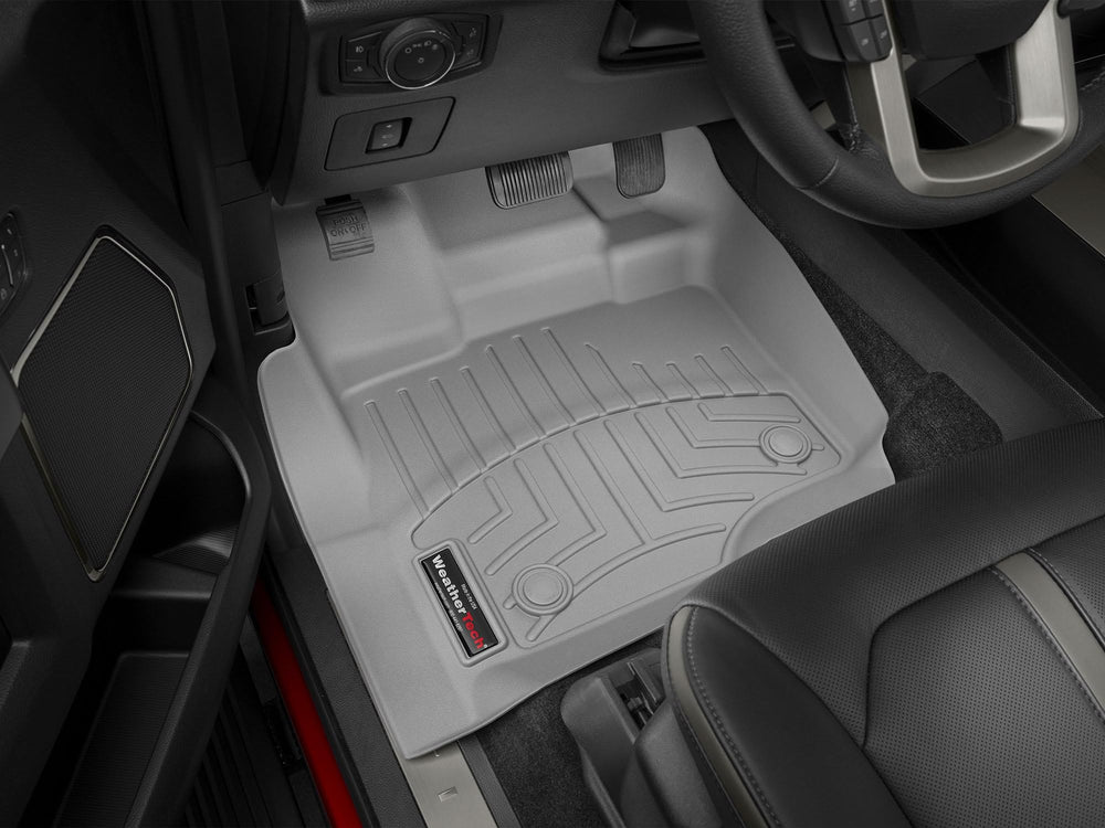 WeatherTech custom-fit floorliner for Chevy Silverado 2nd row shields against spills