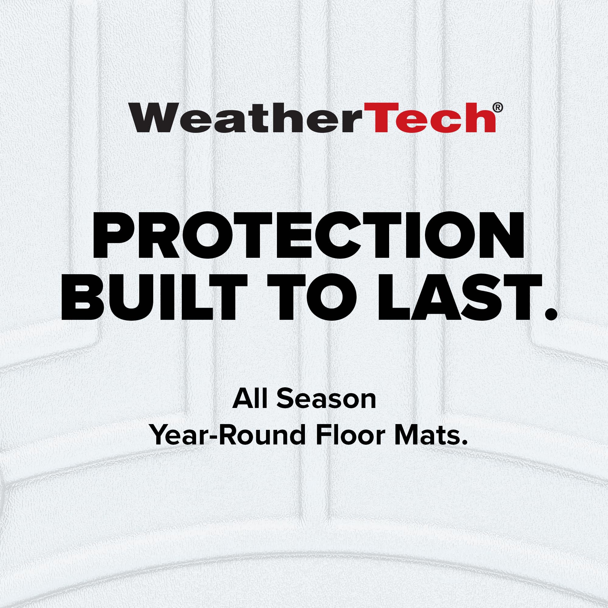 WeatherTech FloorLiner aerial view confirms full-coverage fit across rows.