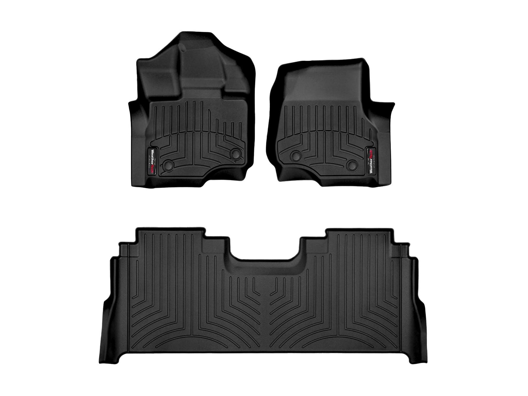 WeatherTech FloorLiner for F-150 Raptor 1st row overview, durable protection and easy cleaning.
