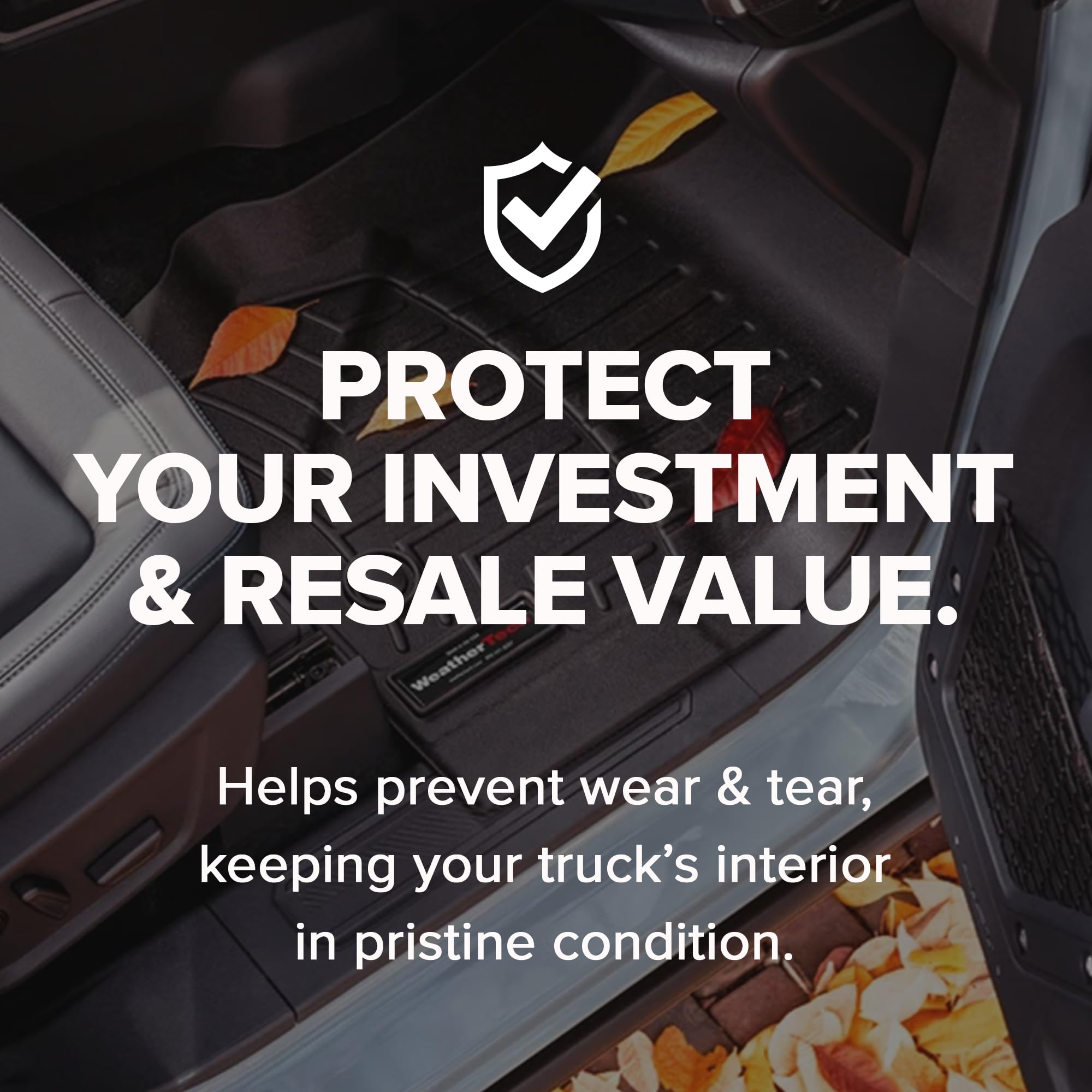 WeatherTech FloorLiner fitment confirmed with Amazon ConfirmedFit for precise alignment.