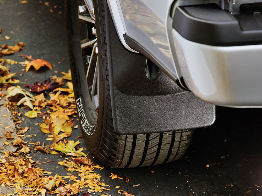 WeatherTech no-drill mudflap f150 black-durability shows rugged build