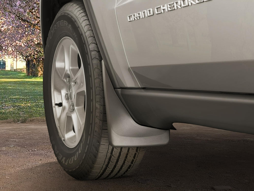 WeatherTech no-drill mudflap rear-F150 protects the rear panels from debris