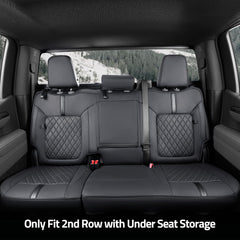 WeatherWard scratch-resistant leather seat cover detail shows durable protection