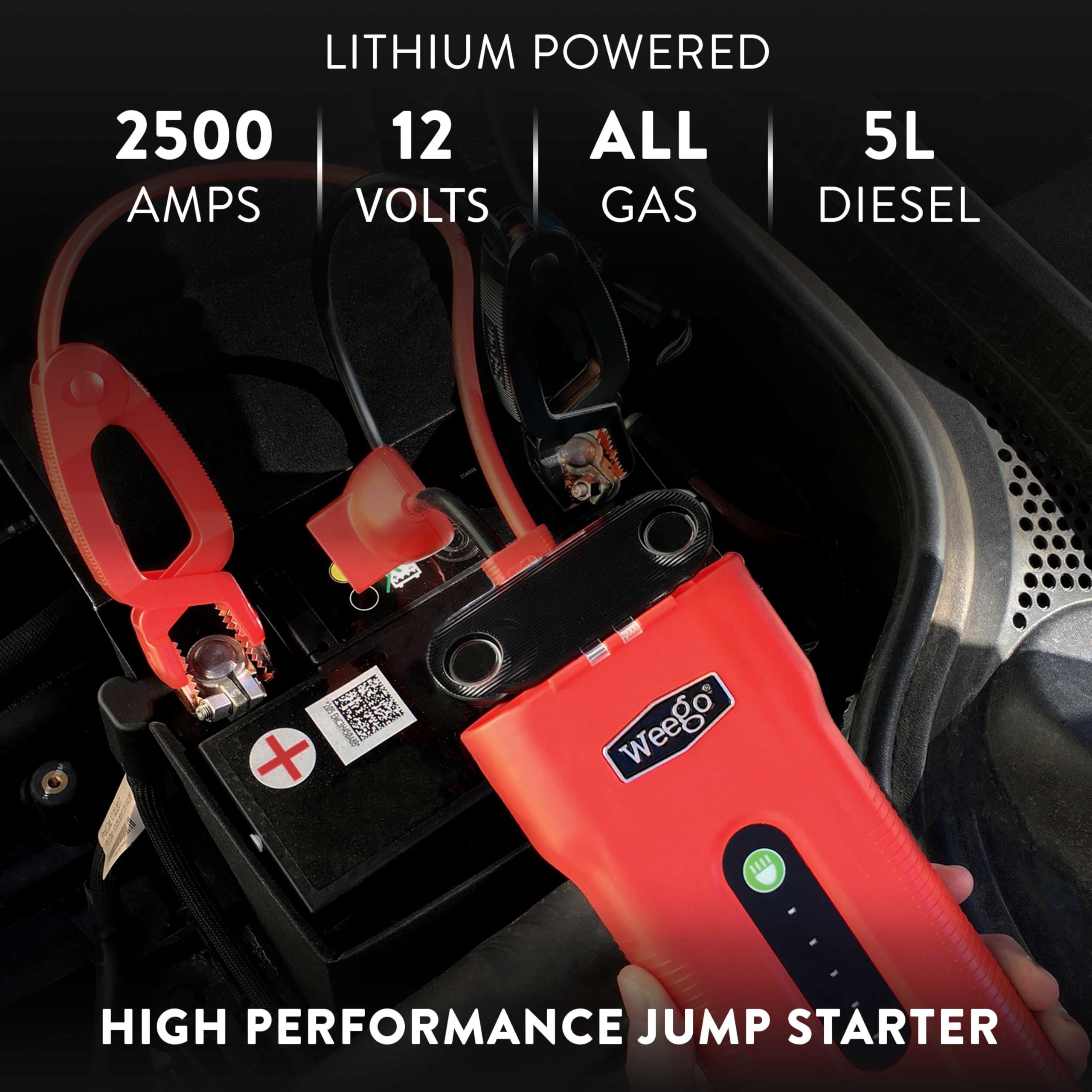 Weego 70 delivers 2500A peak power for fast engine starts