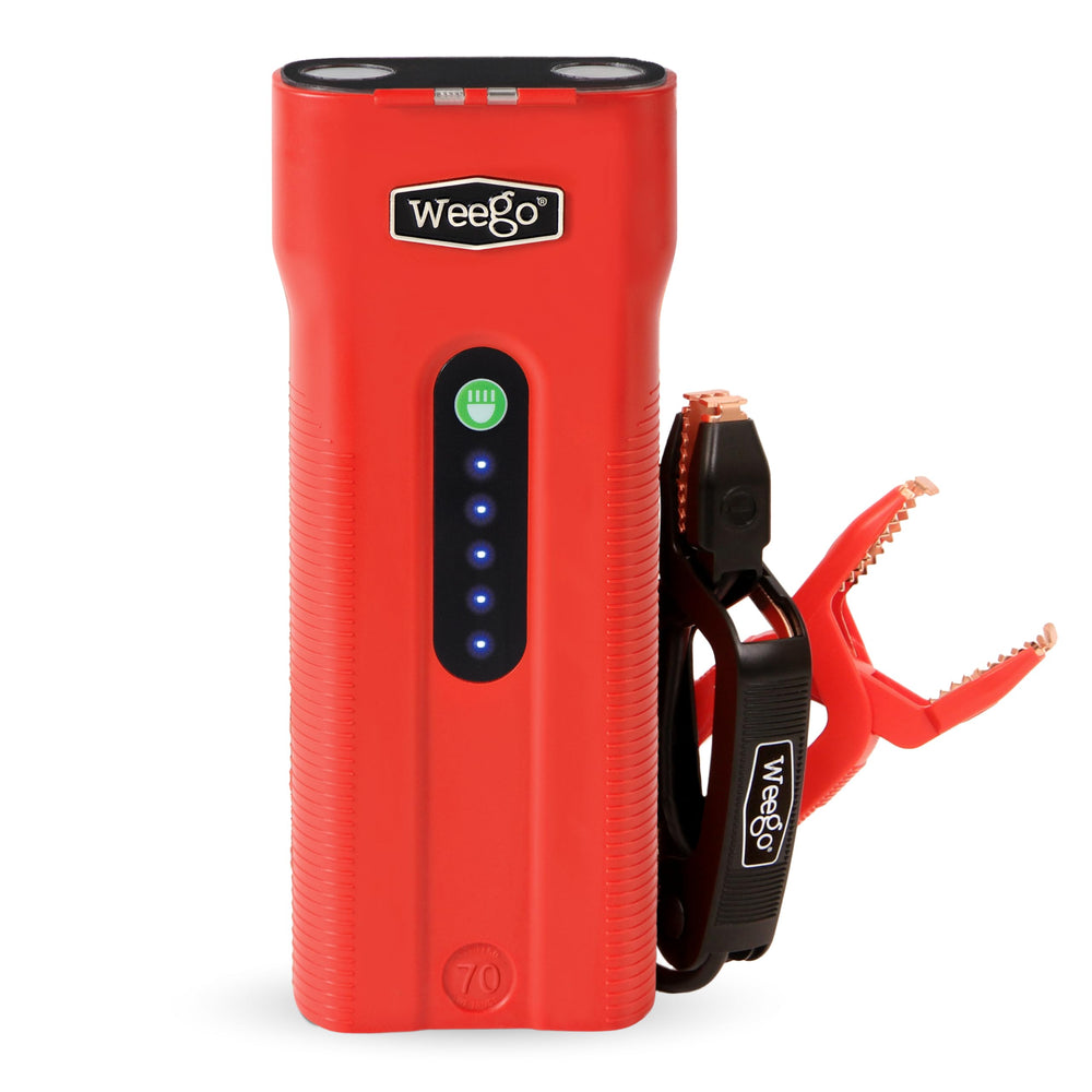Weego 70 jump starter compact design for easy storage and quick use