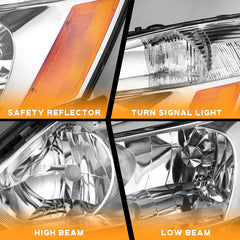 Right-side chrome housing detail on WEELMOTO headlight with amber reflector