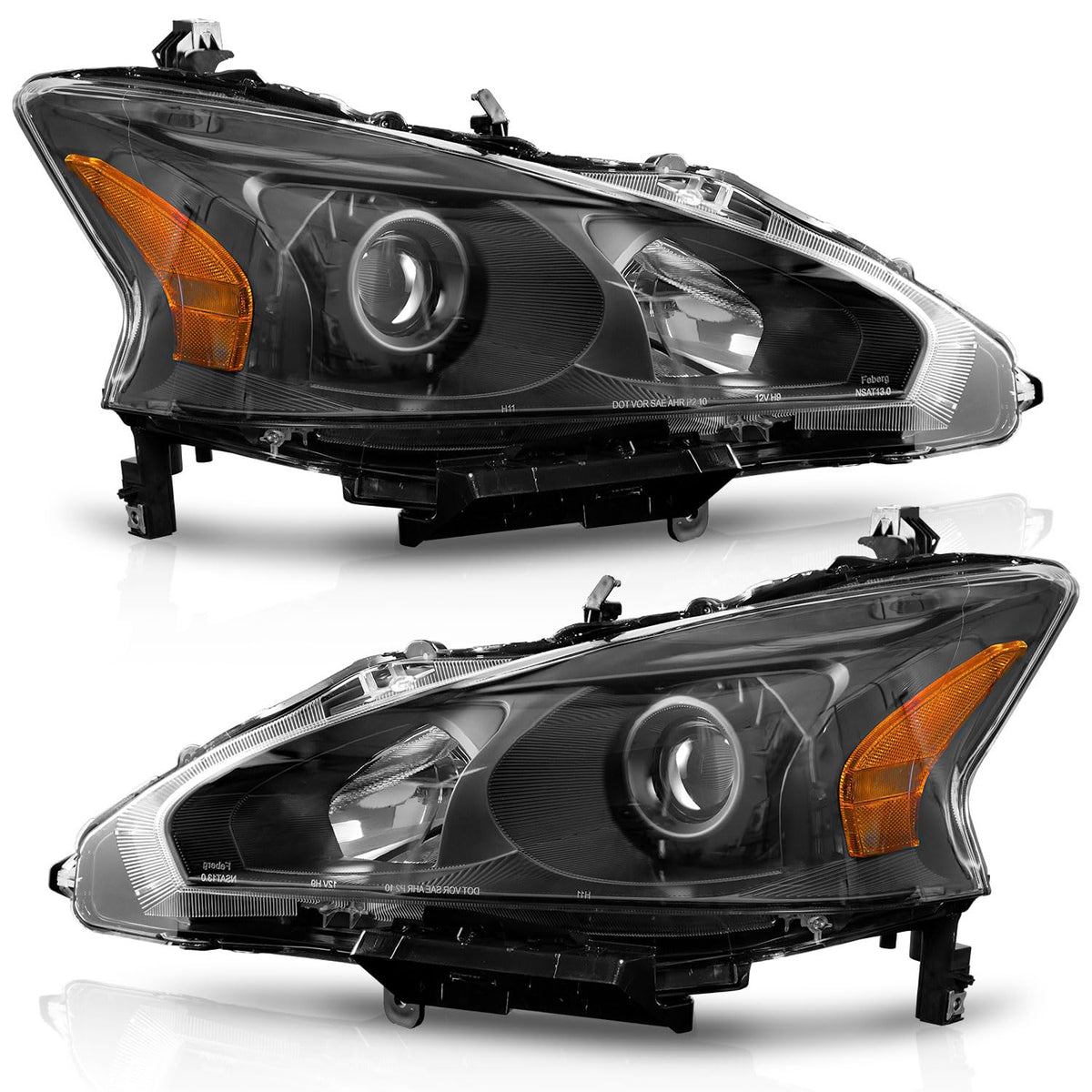 WEELMOTO Nissan Altima headlight pair for 2013-2015 delivers precise fit.