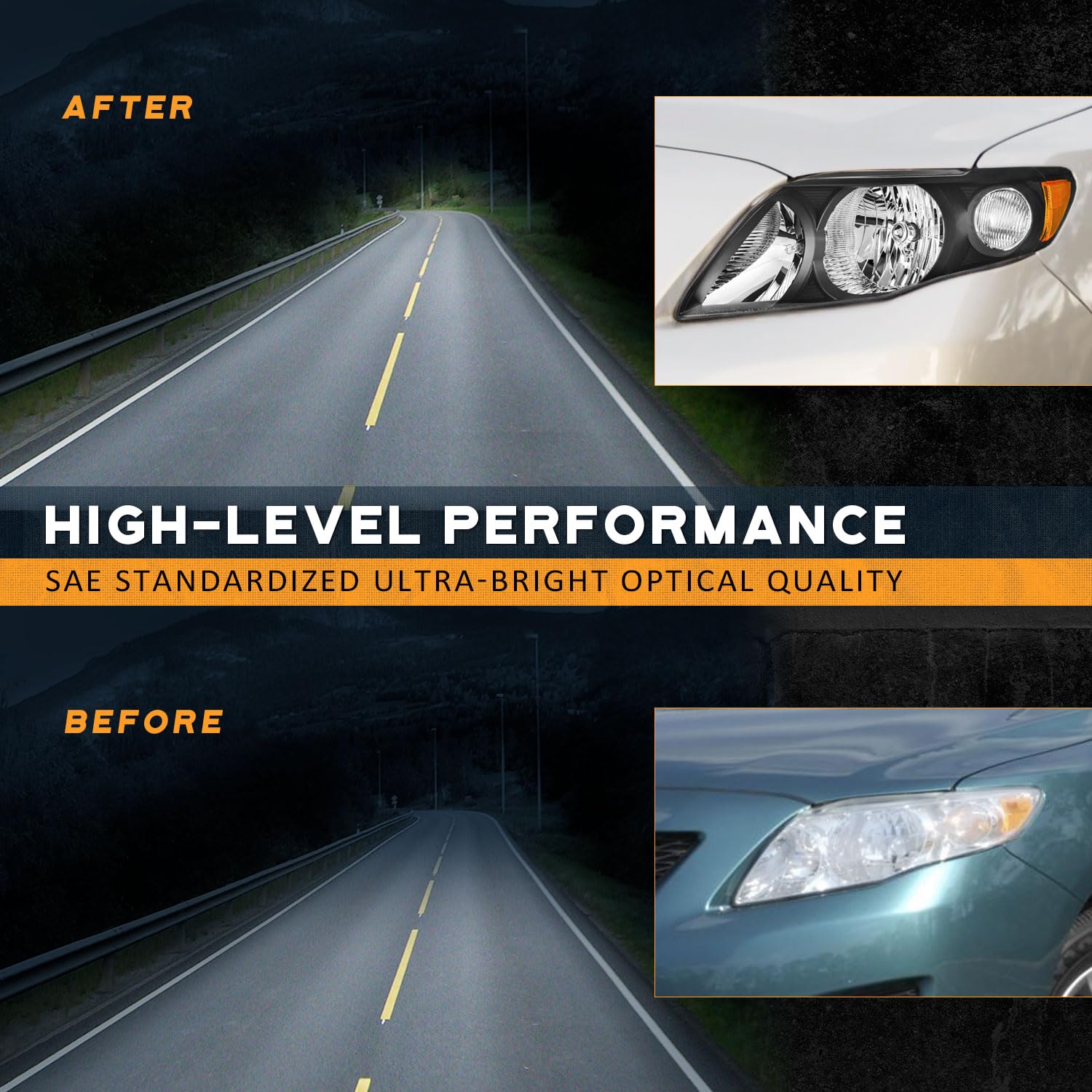 WEELMOTO beam pattern test detail shows SAE-compliant performance