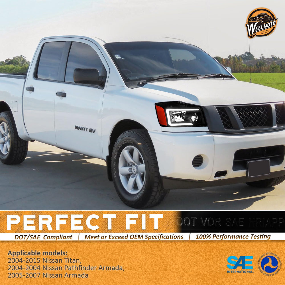 WEELMOTO DRL headlights for Nissan Armada enhance nighttime clarity and style