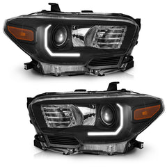 WEELMOTO factory DRL headlights for Toyota Tacoma 2016-2022, reliable OEM-fit replacement.