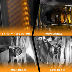 WEELMOTO headlight left for Tahoe 1500 enhances long-range visibility