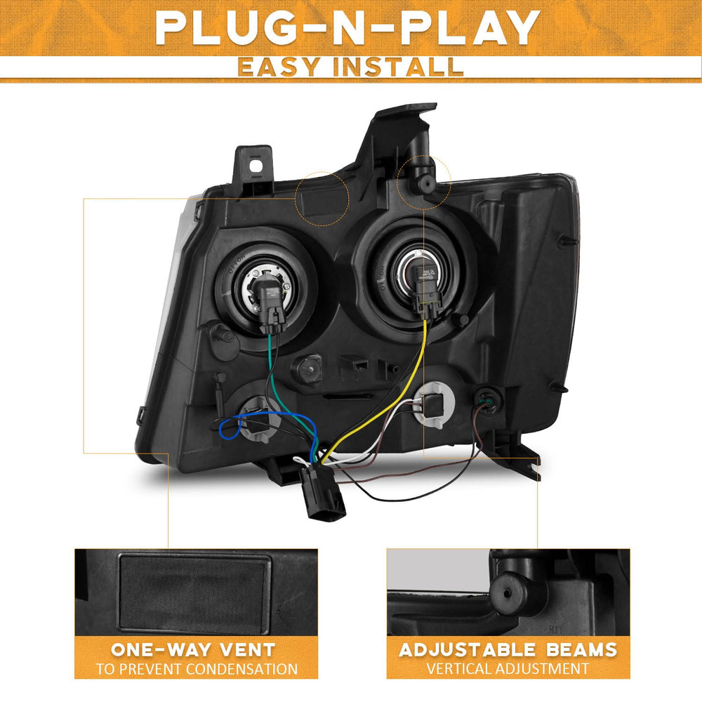 WEELMOTO headlight right for Tahoe 1500 improves dusk visibility and fit