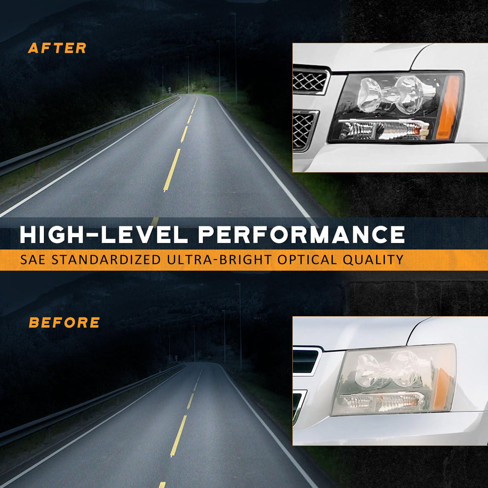 WEELMOTO headlight left for Tahoe SSV sharpens night vision on highways