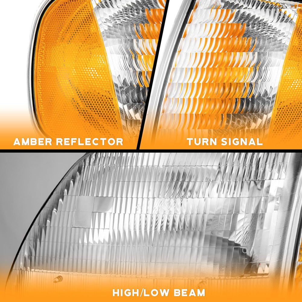 WEELMOTO headlights assembly packaging with components and installation guide.