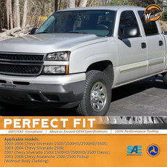 WEELMOTO Silverado passenger side headlight amber reflector improves visibility