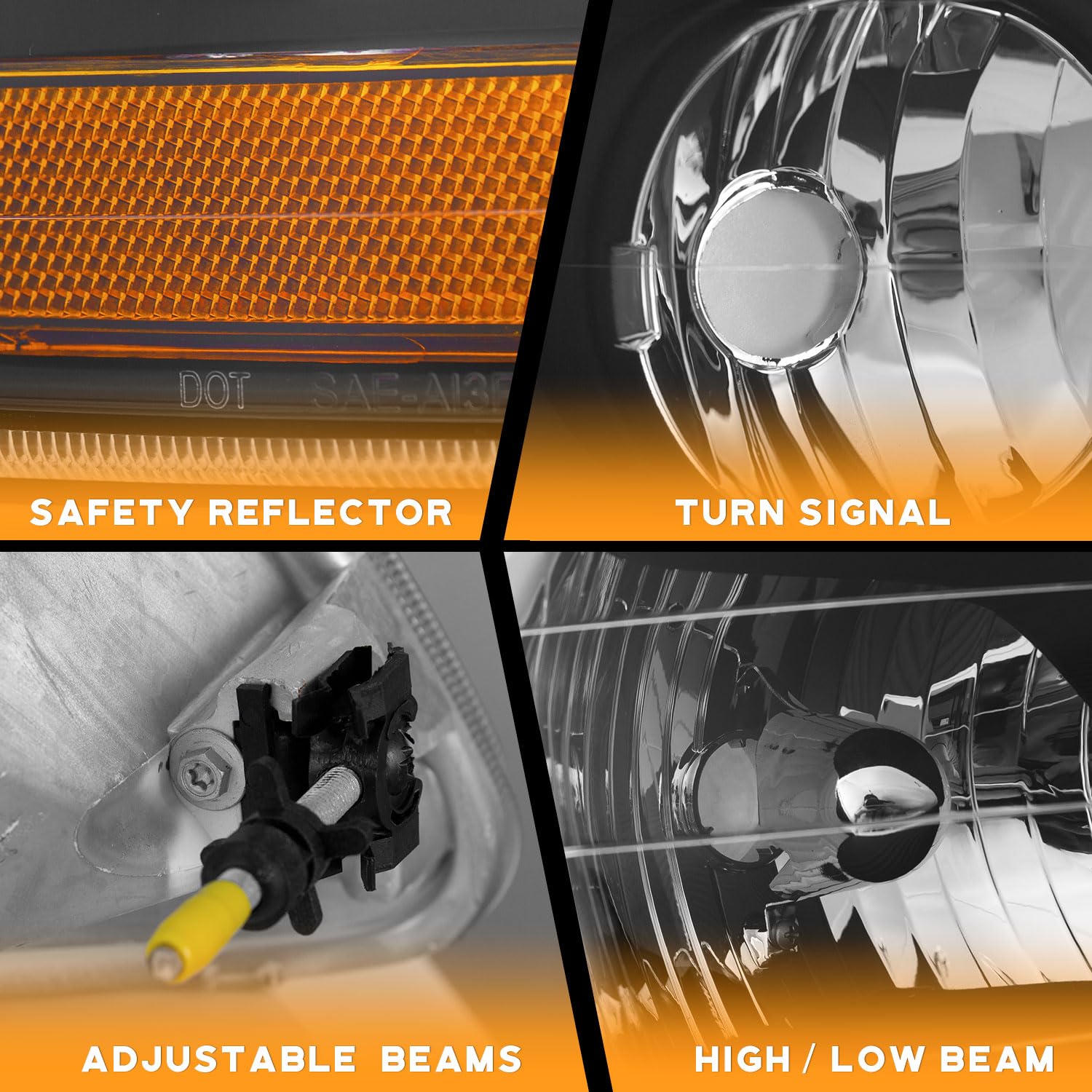 WEELMOTO headlight close-up highlights finish and precise fit.