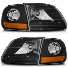 WEELMOTO front headlight assembly for Ford trucks with improved night visibility.