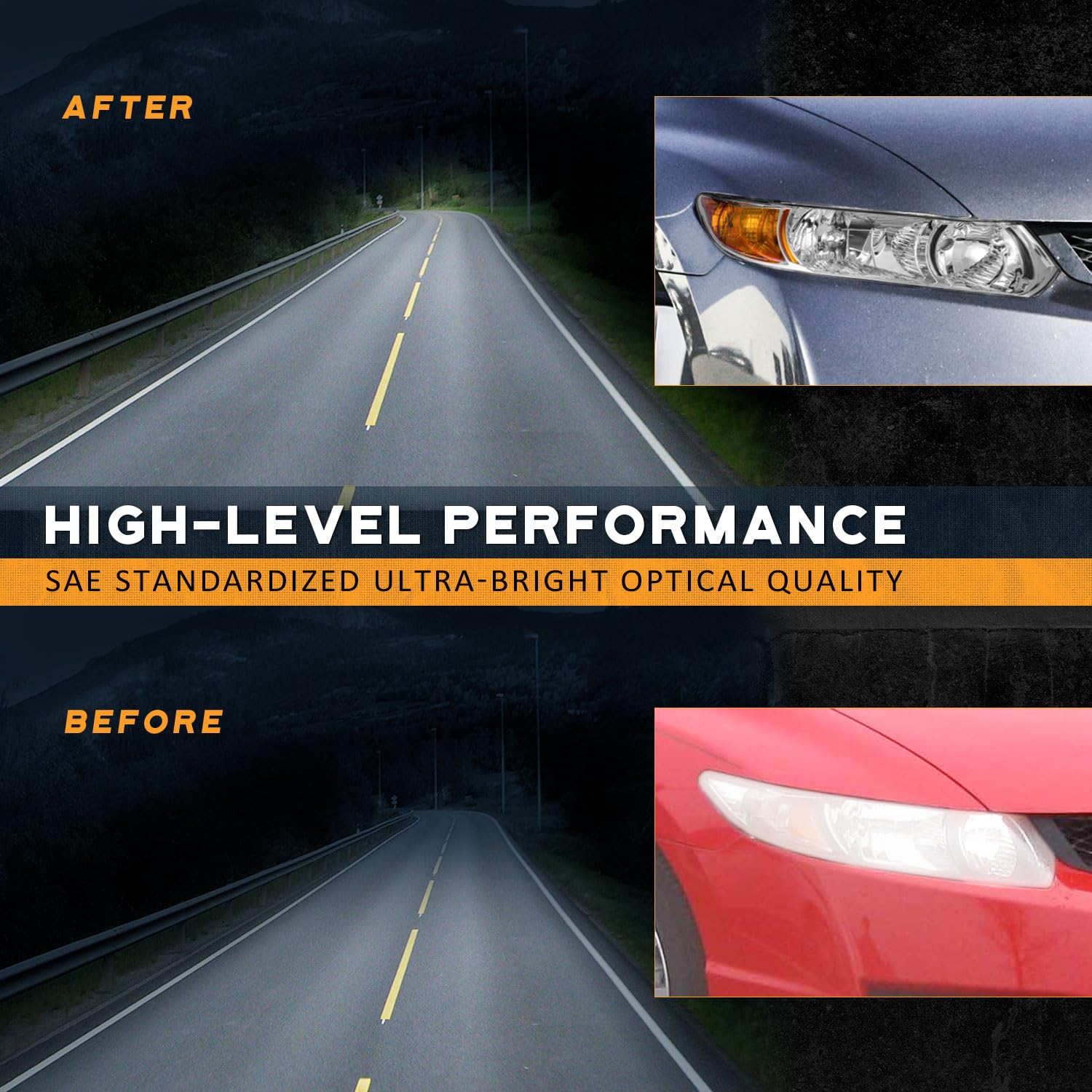 WEELMOTO packaging and included materials for Civic headlights