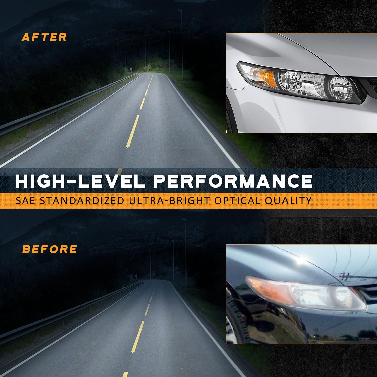 WEELMOTO Packaging and installation manual included for Honda Civic headlights