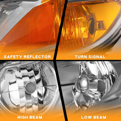 WEELMOTO Honda Civic headlight right amber reflector supports safer night driving