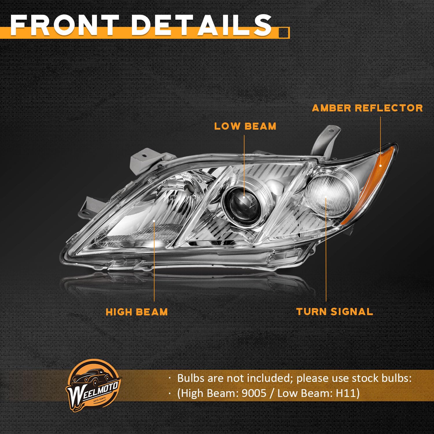 WEELMOTO SAE-compliant light pattern ensures clear beam on the road.