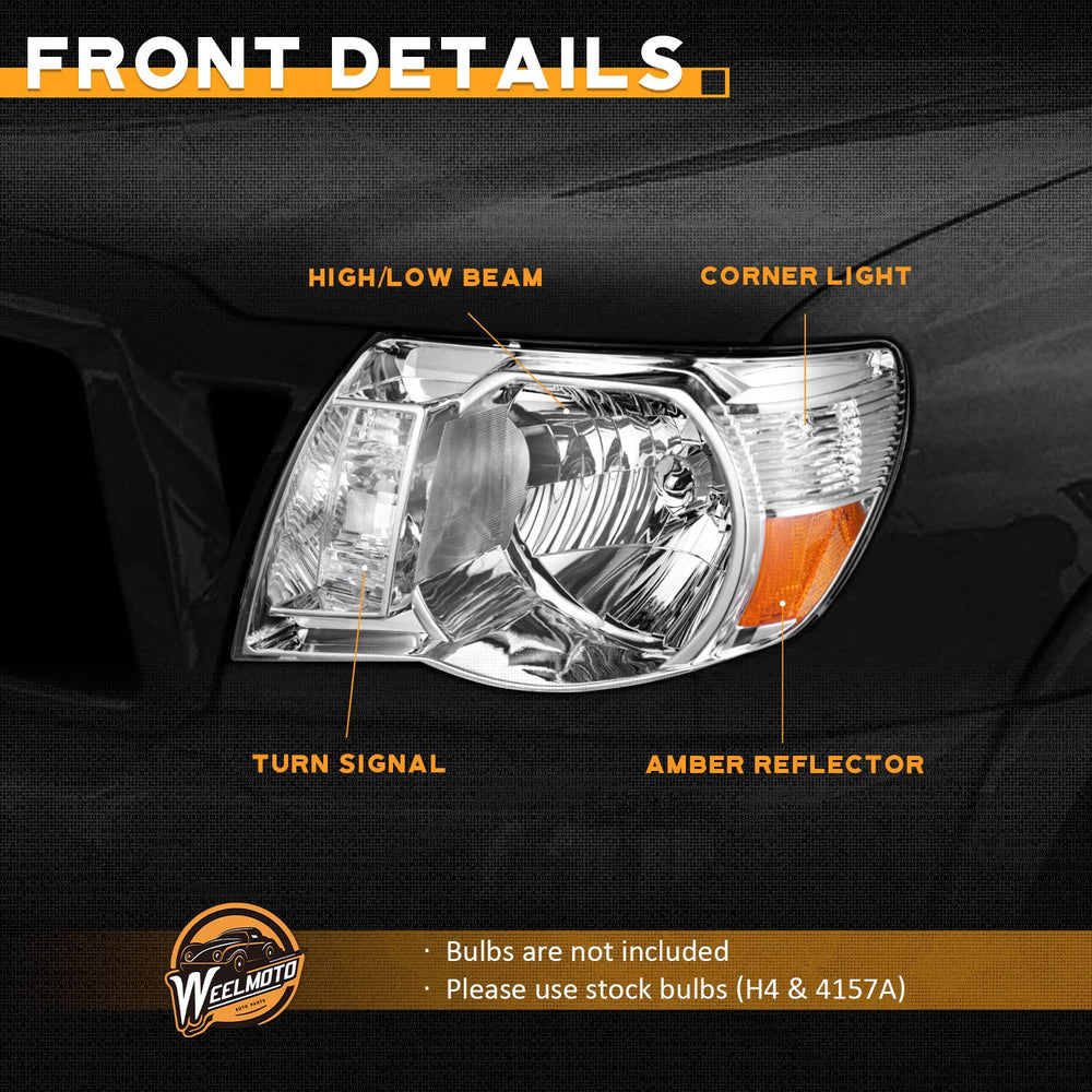 WEELMOTO Tacoma headlights tested for durability under varied conditions.