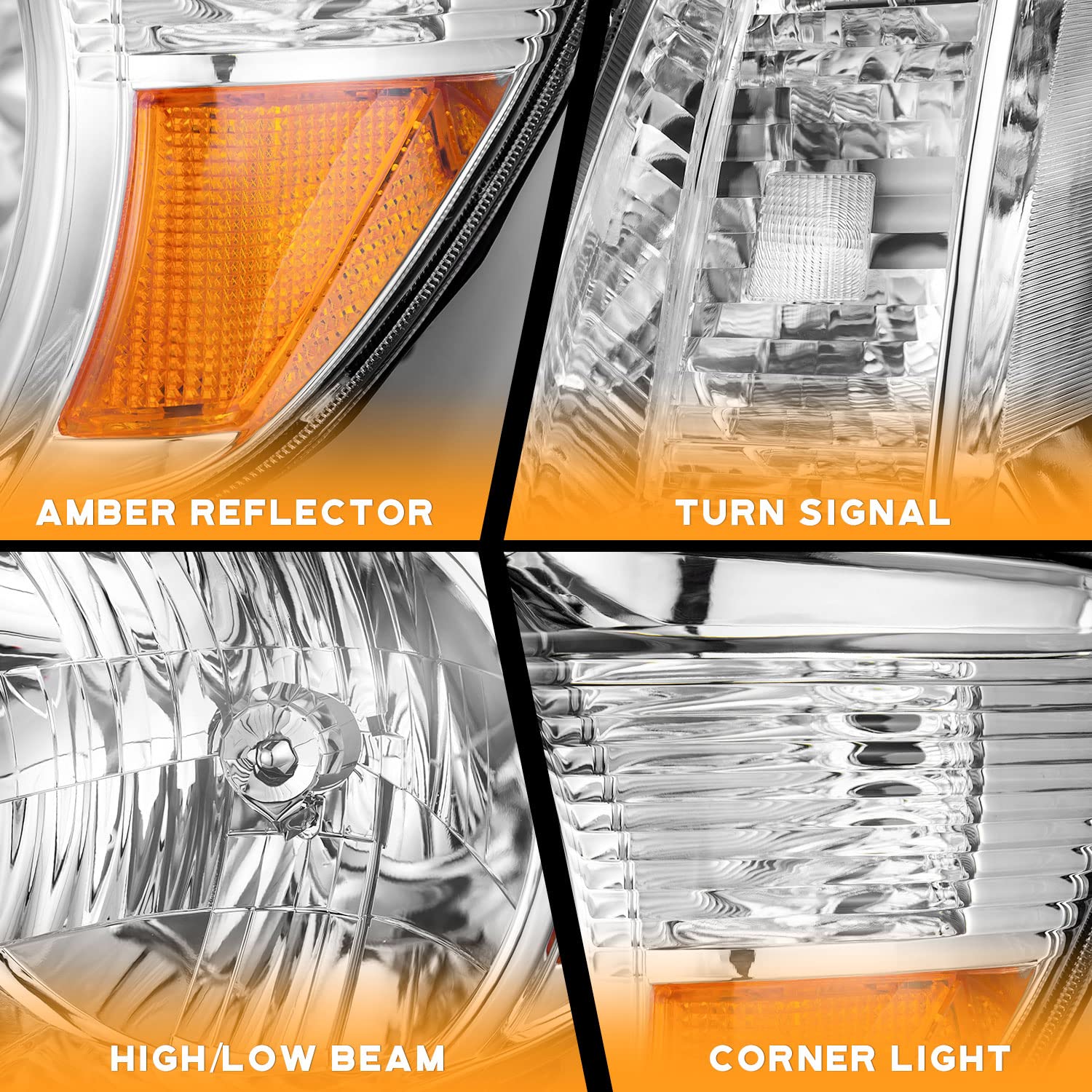 WEELMOTO Tacoma headlight replacement offers a true 1:1 fit for easy swap.
