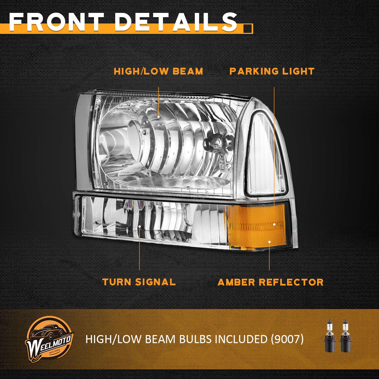 WEELMOTO headlights tested for rain, vibration, and dust resistance.
