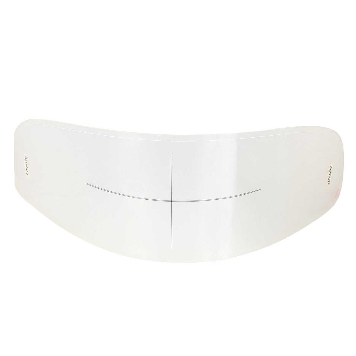 WeePro anti-fog film front view shows a clearer visor for safer daytime riding.