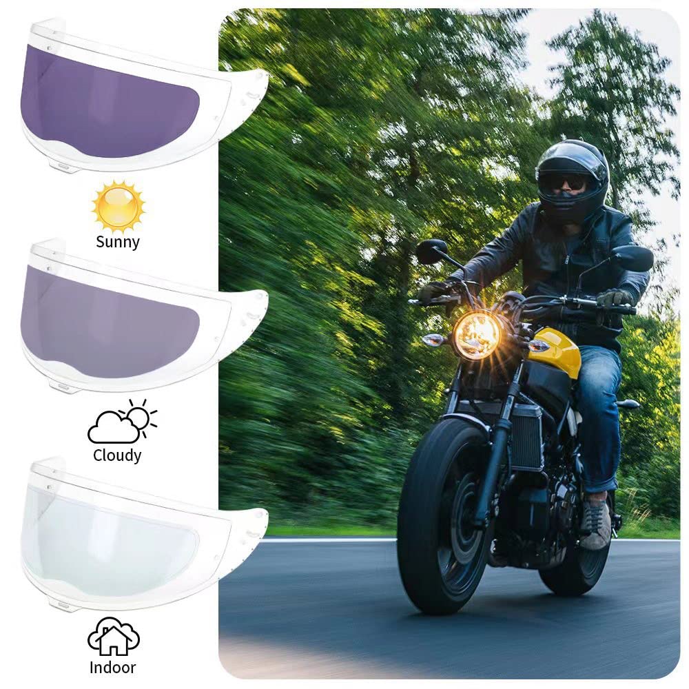 WeePro anti-fog visor film maintains clear visibility in various weather.