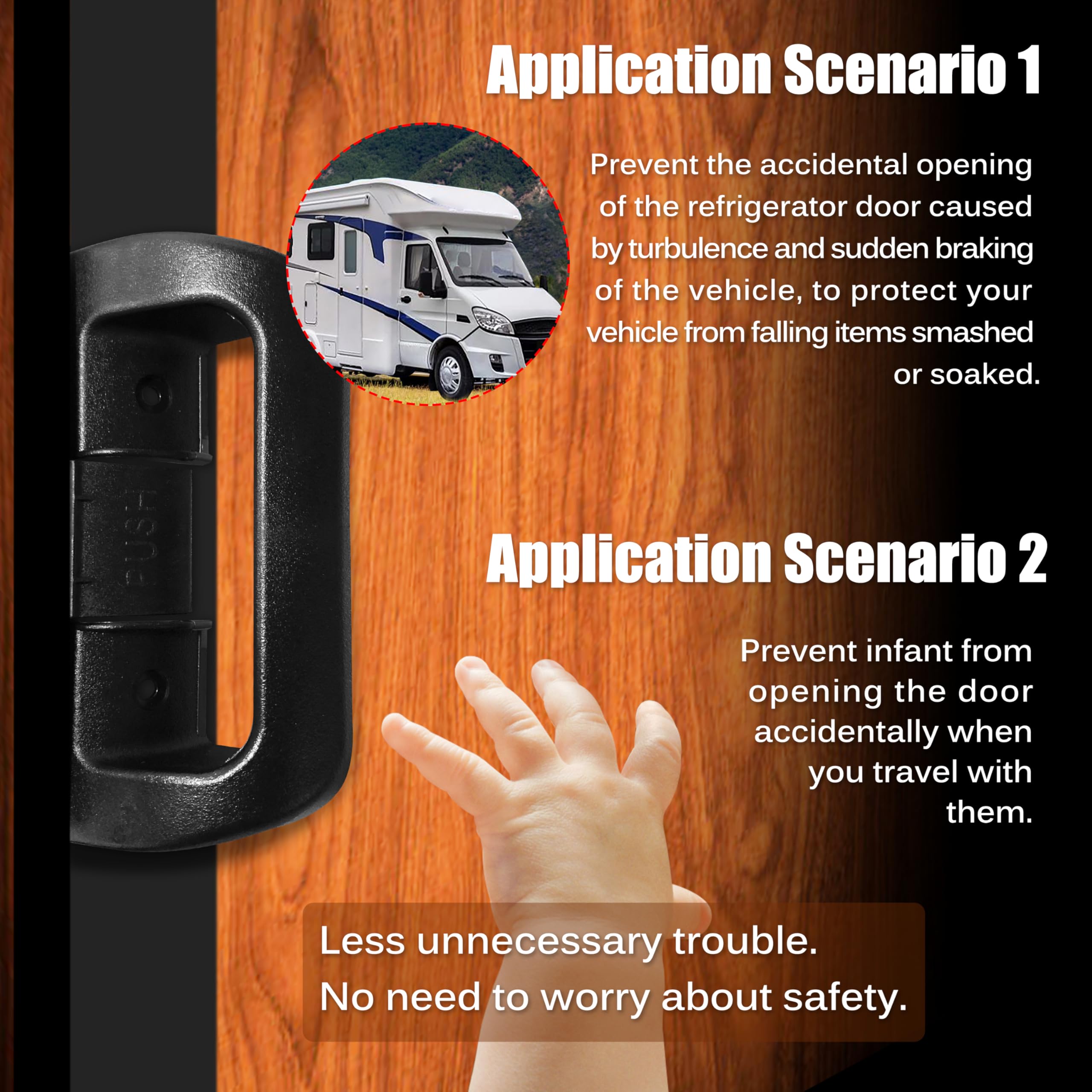 WEHOPE replacement handle for Dometic DM2852, easy installation and reliable door control.