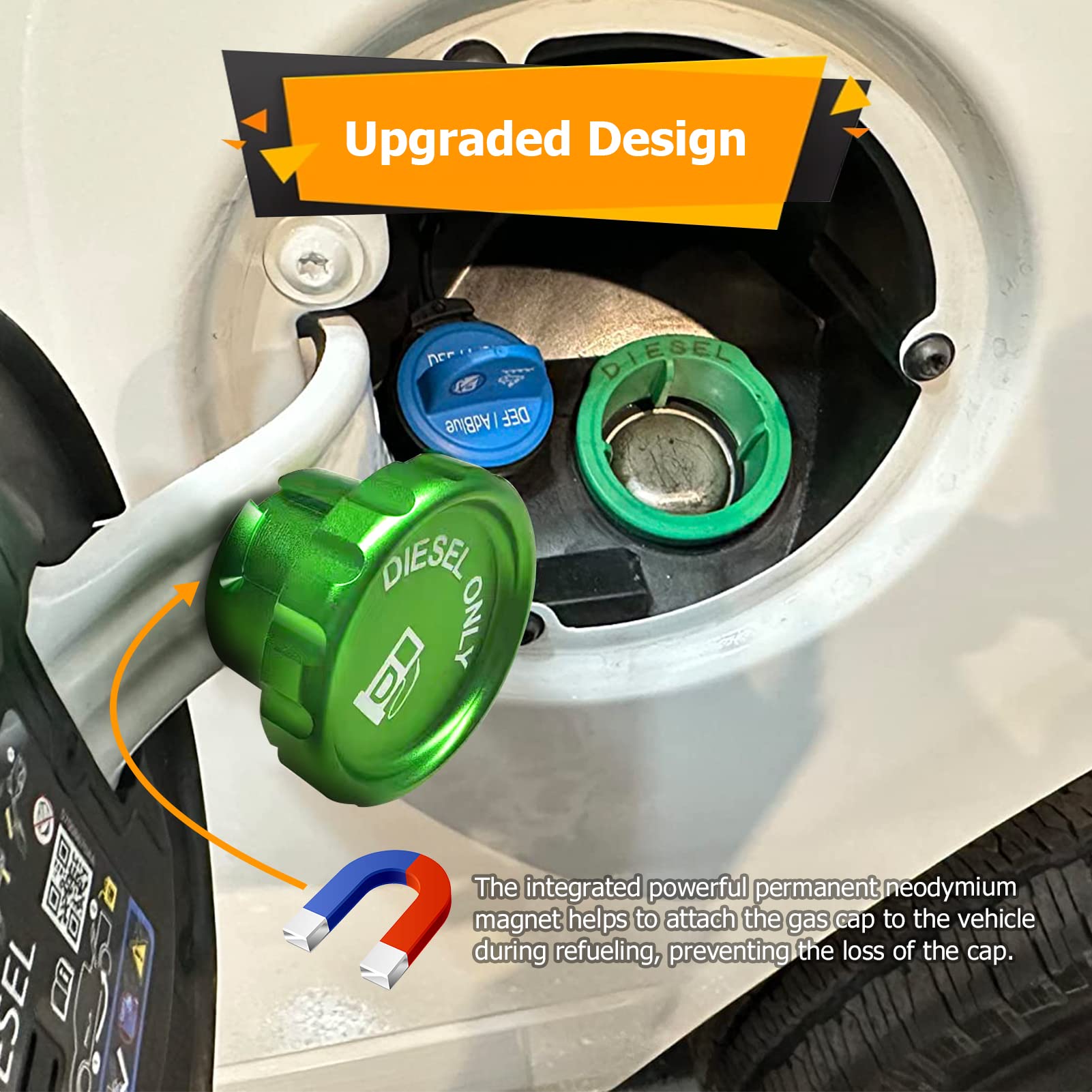 WeiSen green anodized aluminum cap resists corrosion while keeping a bold look