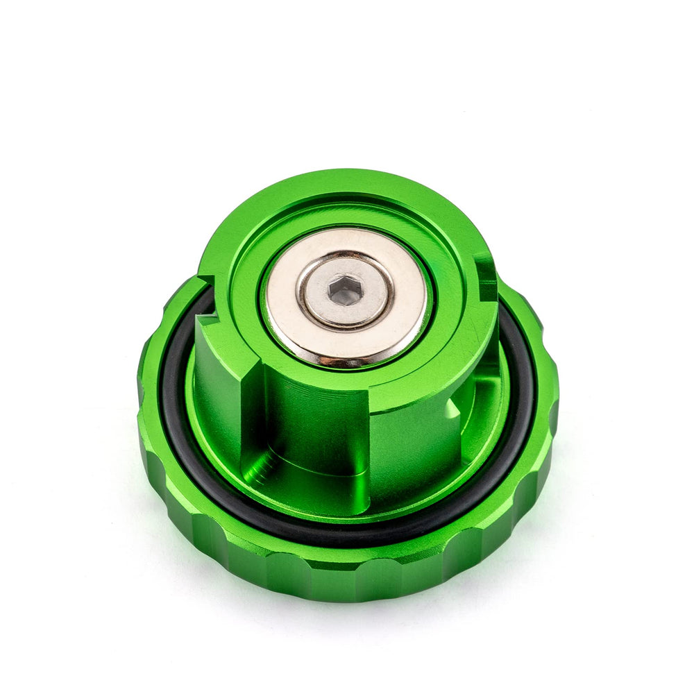 WeiSen green magnetic diesel cap enhances curb appeal and vehicle aesthetics