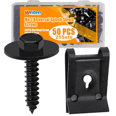 Weideer fender liner screws close-up showing M4.2 head and washer for secure mounting.
