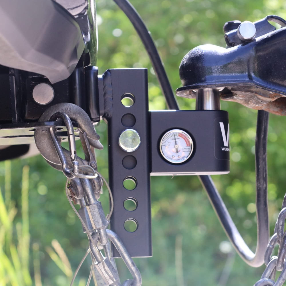 Weigh Safe Aero Hitch rated 12,500 lbs GTW for demanding trailers.