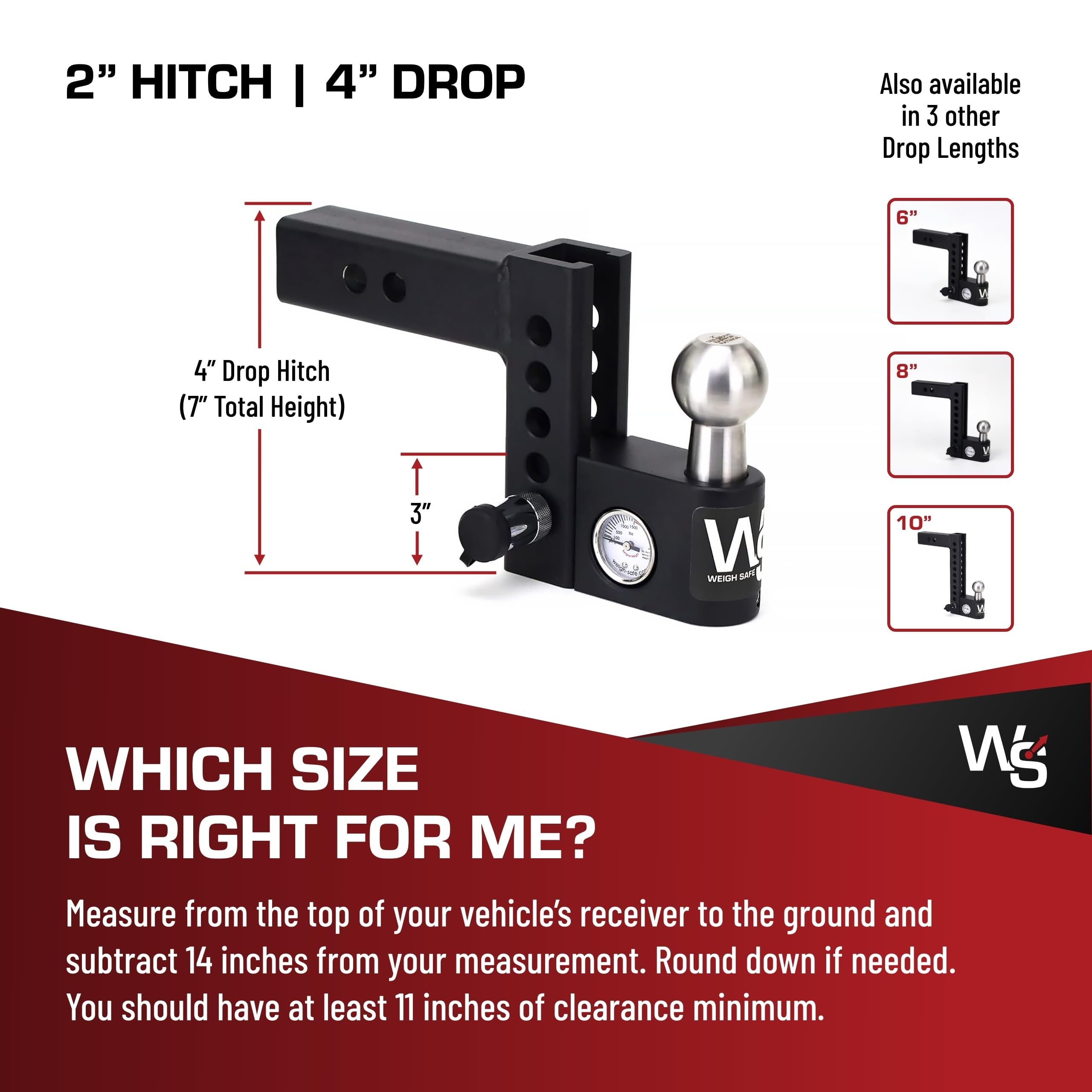 Weigh Safe Aero Hitch installed on a truck receiver for versatile towing