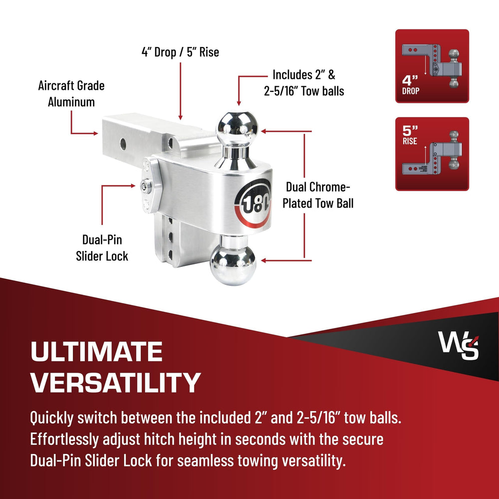 Weigh Safe anti-theft locking design adds security during parking and hitching.