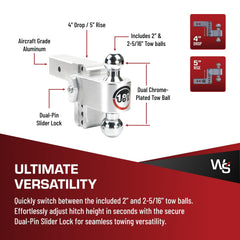 Weigh Safe anti-theft locking design adds security during parking and hitching.