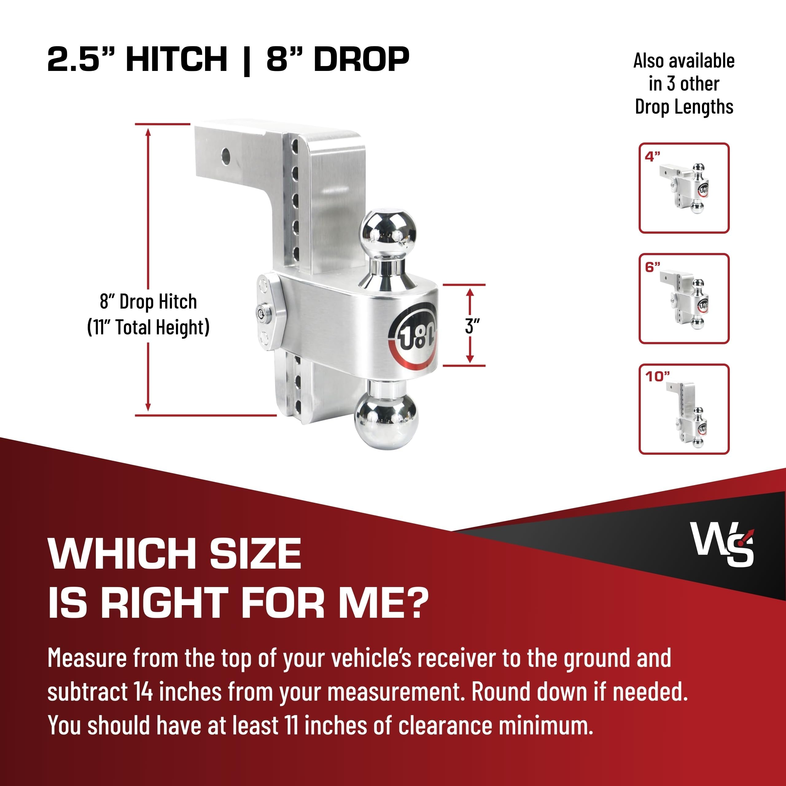 Weigh Safe 2.5-inch receiver compatibility for easy mounting