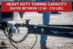 Weigh Safe hitch with 2-5/16-inch tow ball for larger trailers