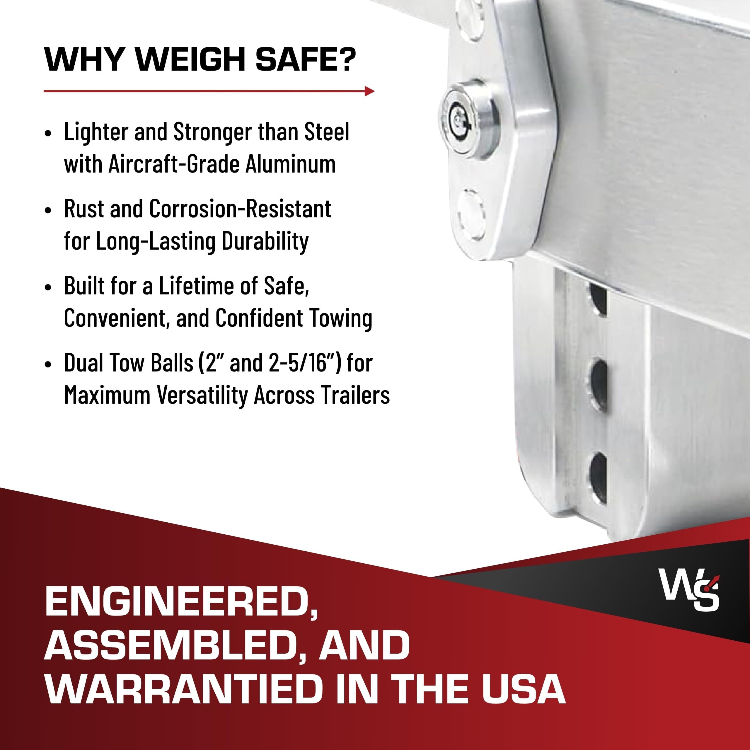 Weigh Safe US-made aluminum and stainless steel construction delivers lasting toughness.