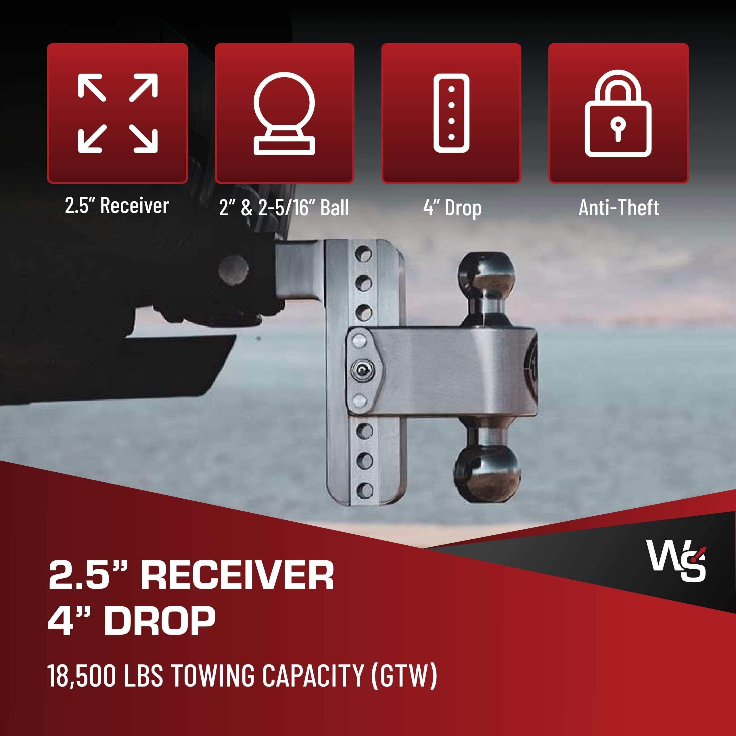 Weigh Safe turnover ball 2in for quick ball swap.