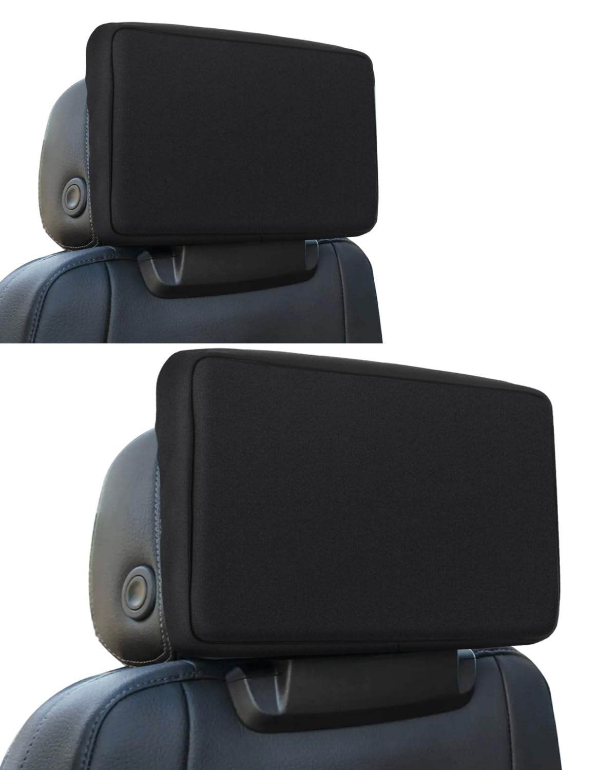 WEIGUZC neoprene rear-screen cover overview for factory screens in the Cadillac Escalade.