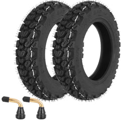 WEIYINGSI 3.50-10 tubeless tire front view with stable grip.