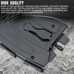 WEILEITE BMW cup holder side view demonstrates compact fit.